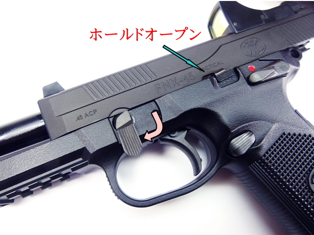 マルイ　FNX-45 タクティカルブラック　ブローバックガスガン