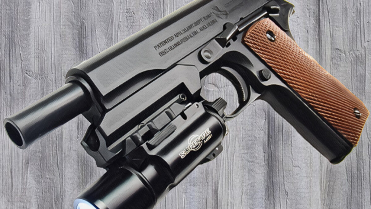 クラウンモデル　M1911A1 スライドストップガバメント　アタッチメント付き. クラウンモデル 1911A1 スライドストップを徹底レビュー！クラシックな