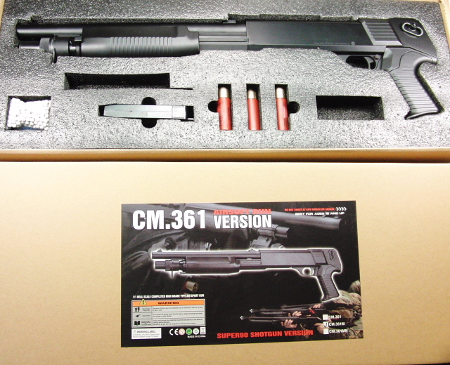 エアガンレビュー CYMA CM361M Benelli ベネリM3 ショート　フルメタル　コッキング