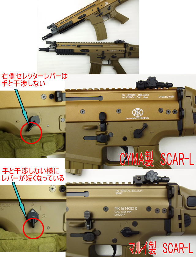 エアガンレビュー　CYBERGUN/CYMA CM063 FN SCAR-L スカーL フルメタル電動ガン