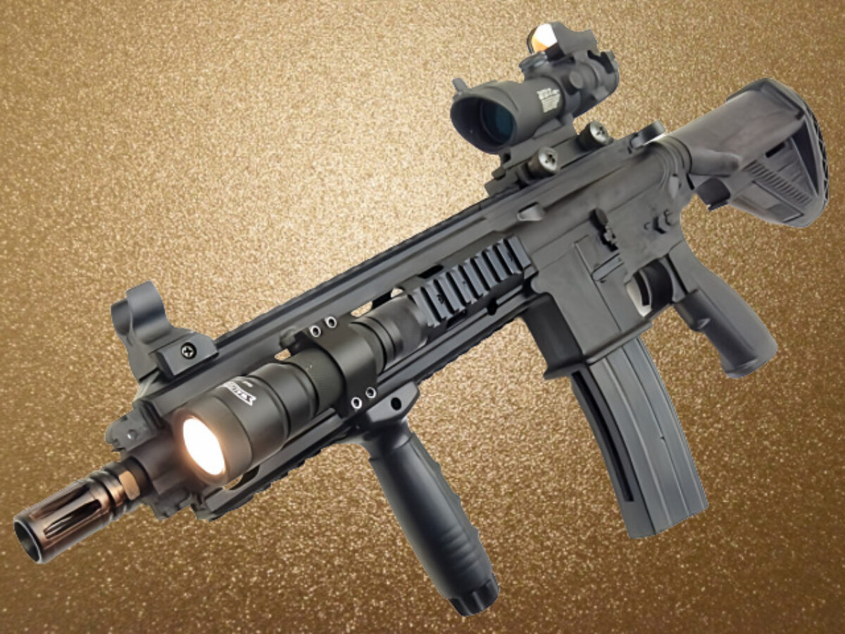 新品　クラウン　M416D(HK416)　スナイパー　カスタム　改修品　10禁 クラウン【M416D カービン】レビュー｜10才以上用コッキング