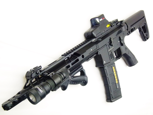 エアガンレビュー DE Airsoft ダブルイーグル Aeroknox AX//15 Eshooter Kestrel V2電子トリガー電動ガン