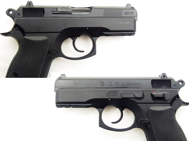 エアガンレビュー エスツーエスSⅡS CZ75D Compact 固定スライドガスガン